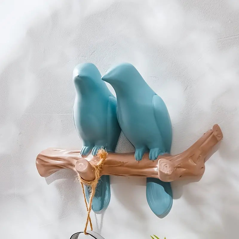 Two Little Birds Resin Decorative Hook for Home Decor