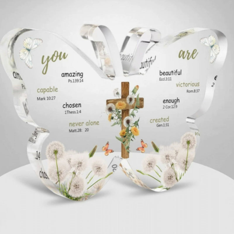 Inspirational Butterfly Acrylic Decor