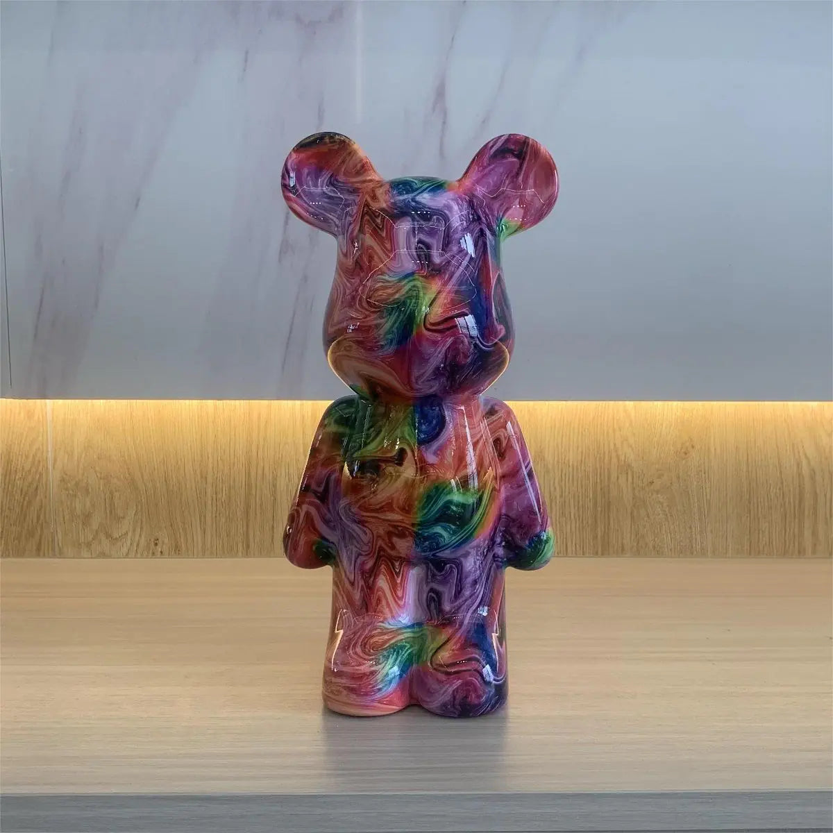 New Cute Heart Bear Figurine for Living Room Decor