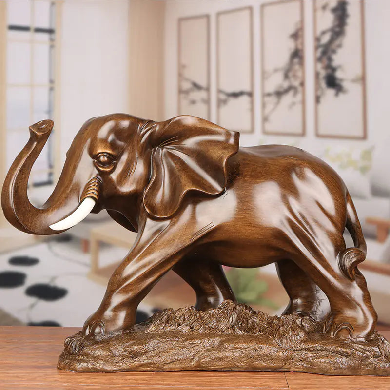 Resin Elephant Figurine for Home Decor (One Piece)