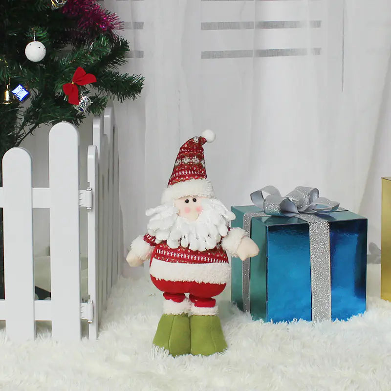 Stretching Santa Figurine - Christmas Gift & Decor