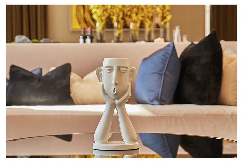 Nordic Style Resin Decorative Figurine for Home Decor