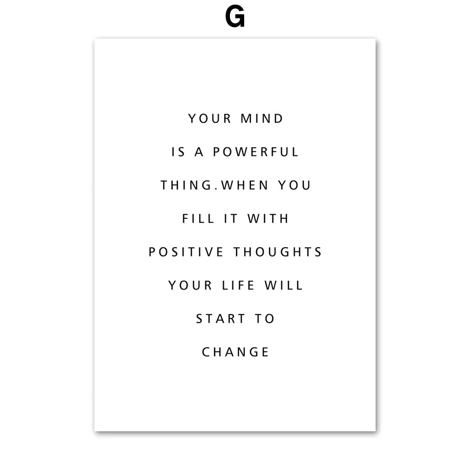 Nordic Inspirational Canvas Art for Living Room Decor