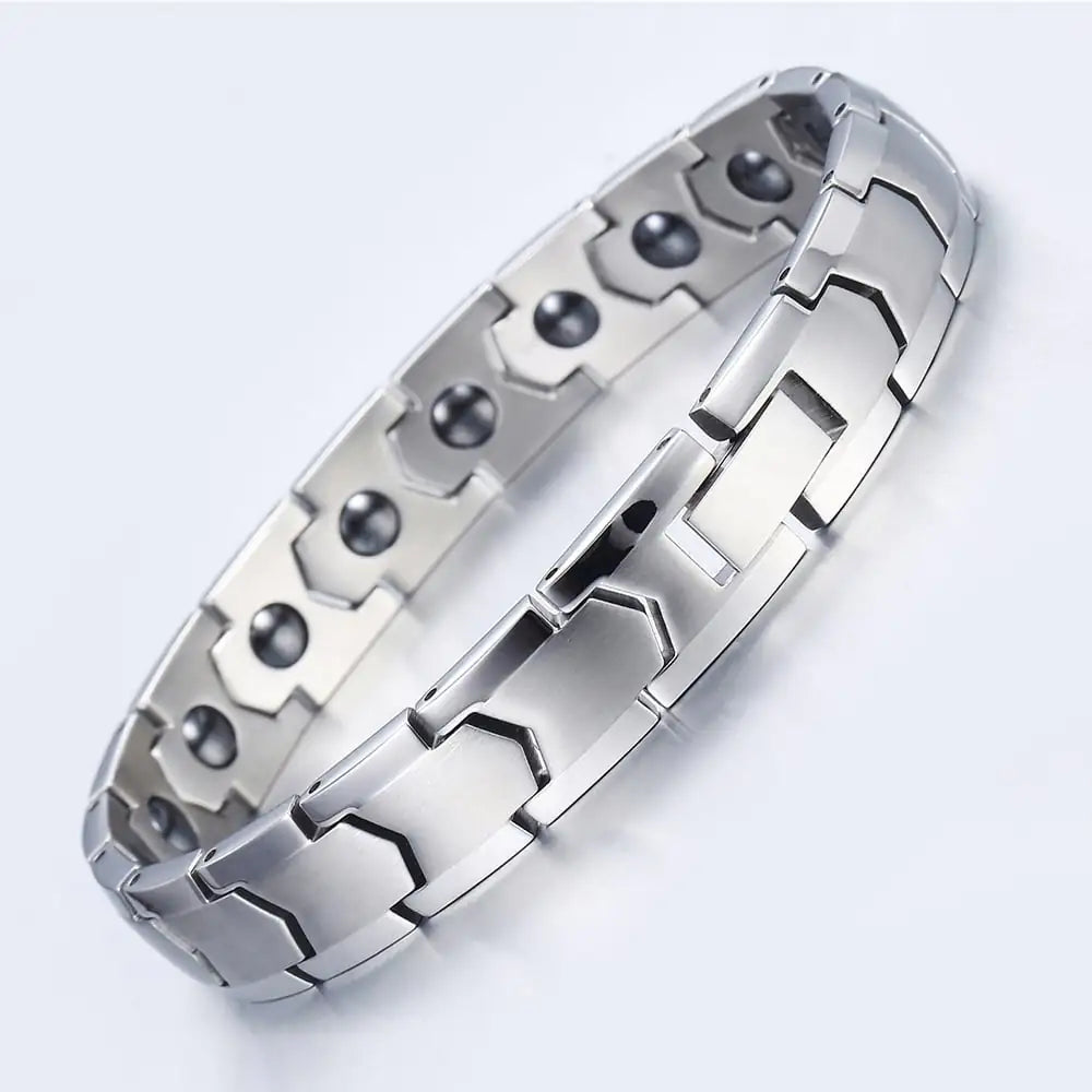 Stainless Steel Magnetic Therapy Health Bracelet