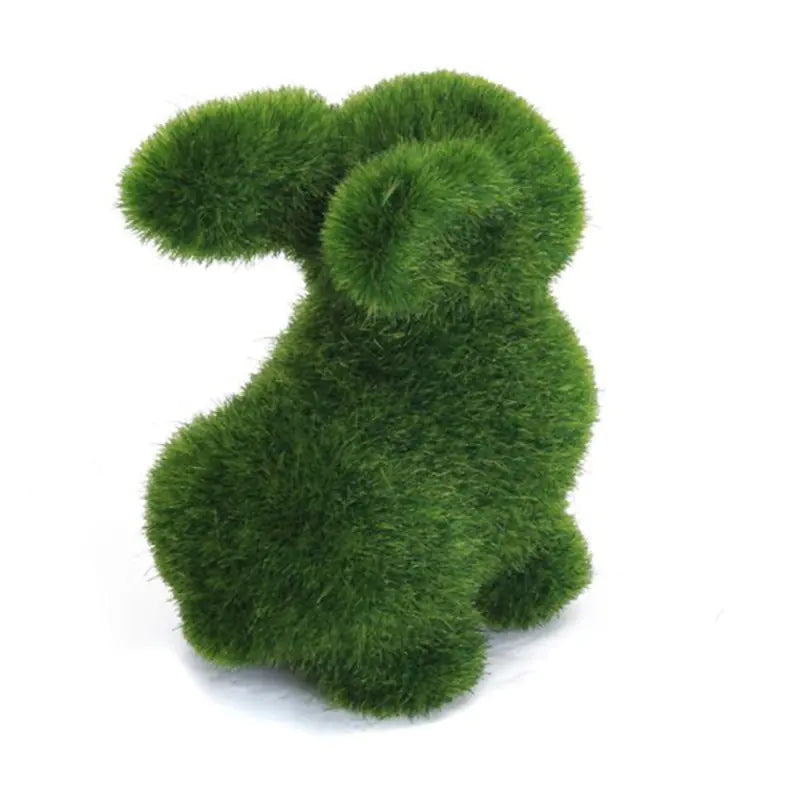 Handmade Artificial Turf Easter Bunny Home Decor Ornament