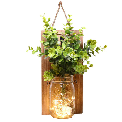 Solar Mason Jar Hanging Light for Garden, Balcony, and Home Decor