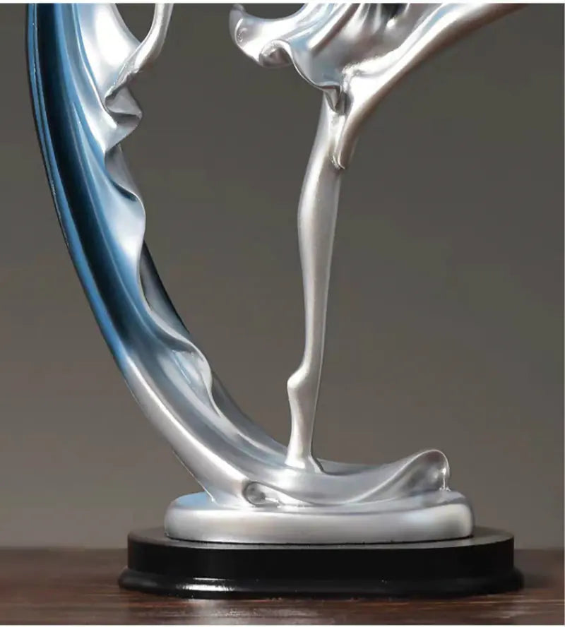 Modern Creative Dancing Girl Figurine for Home Decor