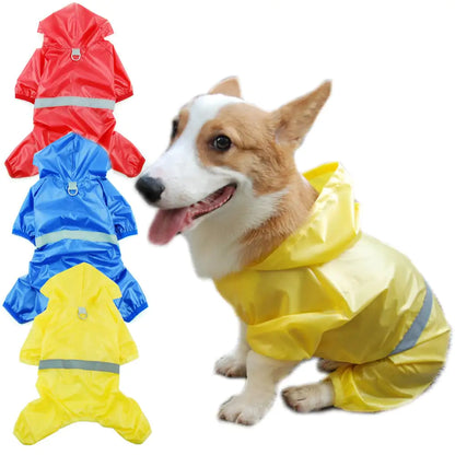 Reflective Waterproof Boxer Jumpsuit for Pets
