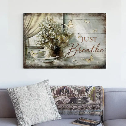 Canvas Poster of Floral Butterfly Art for Home Decor