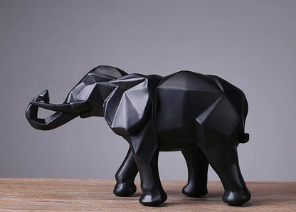 Elephant Figurine for TV Cabinet and Home Decor