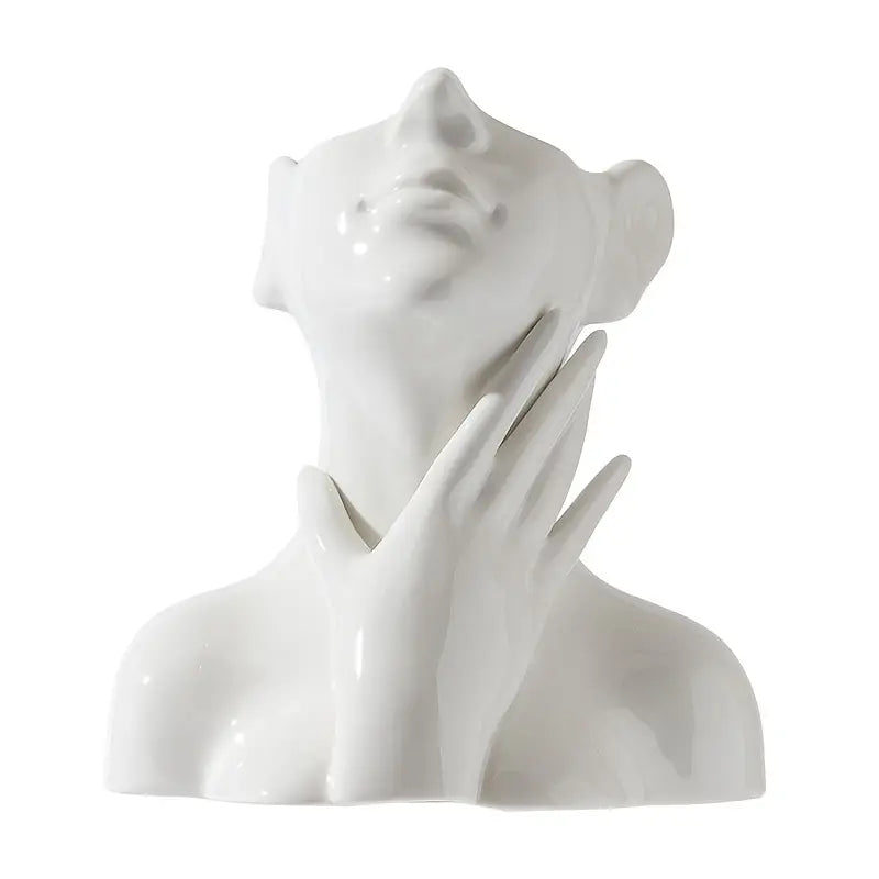 Character Art Ceramic Vase for Flower Arrangement Decor