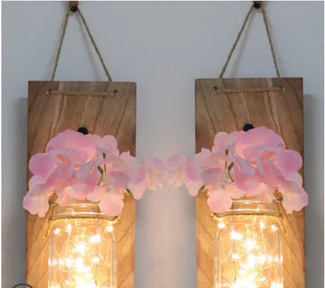 Solar Mason Jar Hanging Light for Garden, Balcony, and Home Decor