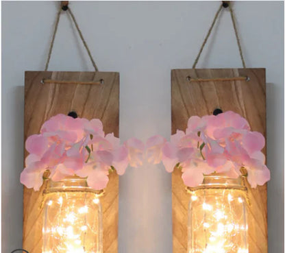 Solar Mason Jar Hanging Light for Garden, Balcony, and Home Decor