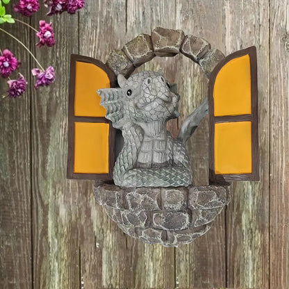 Small Dragon Resin Wall Decor for Home Decoration