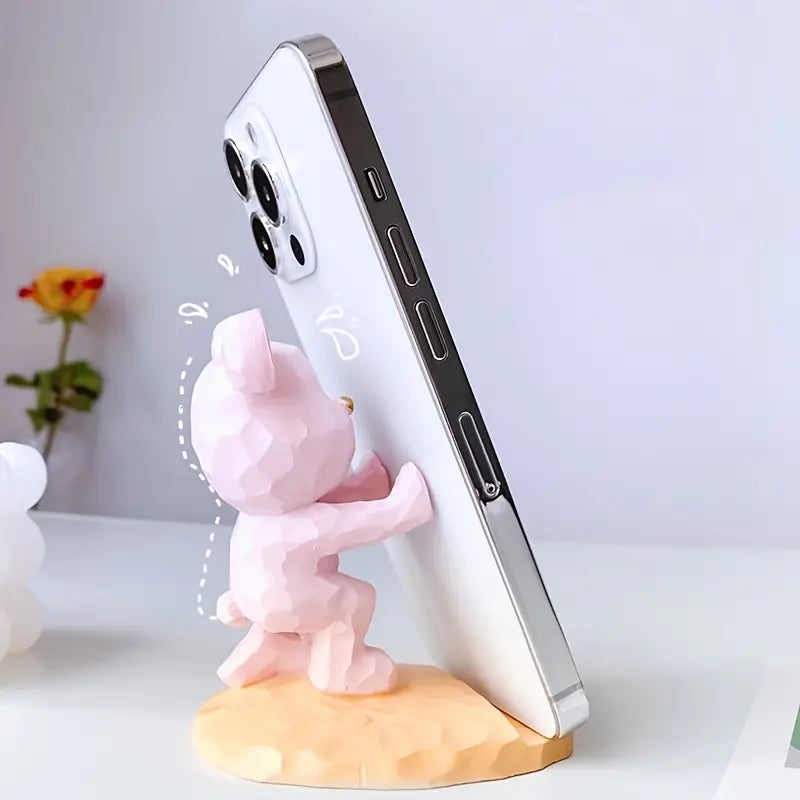 Creative Bear Phone Holder for Desktop Home Decor