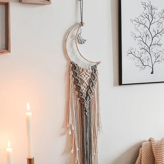 Handwoven Dream Catcher Tapestry for Home Decor