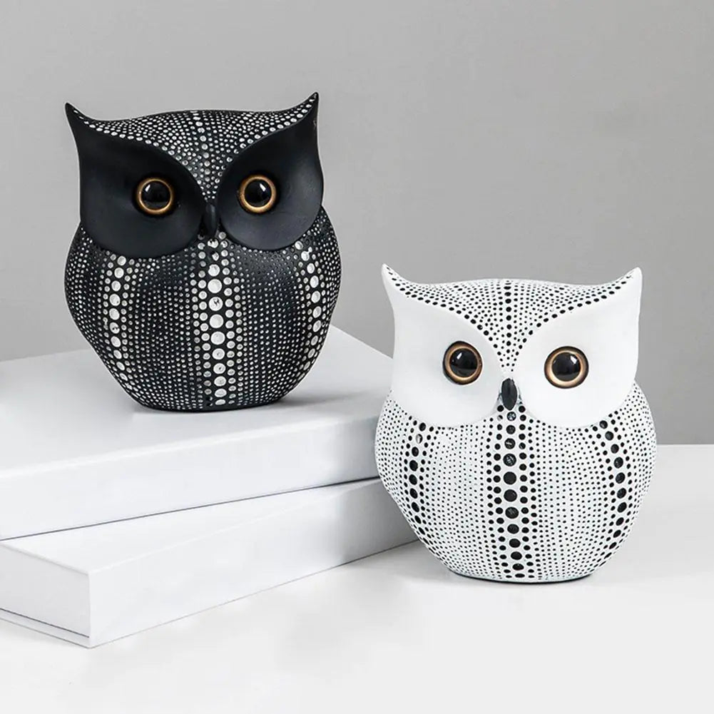 Modern Minimalist Cute Ceramic Owl Decor