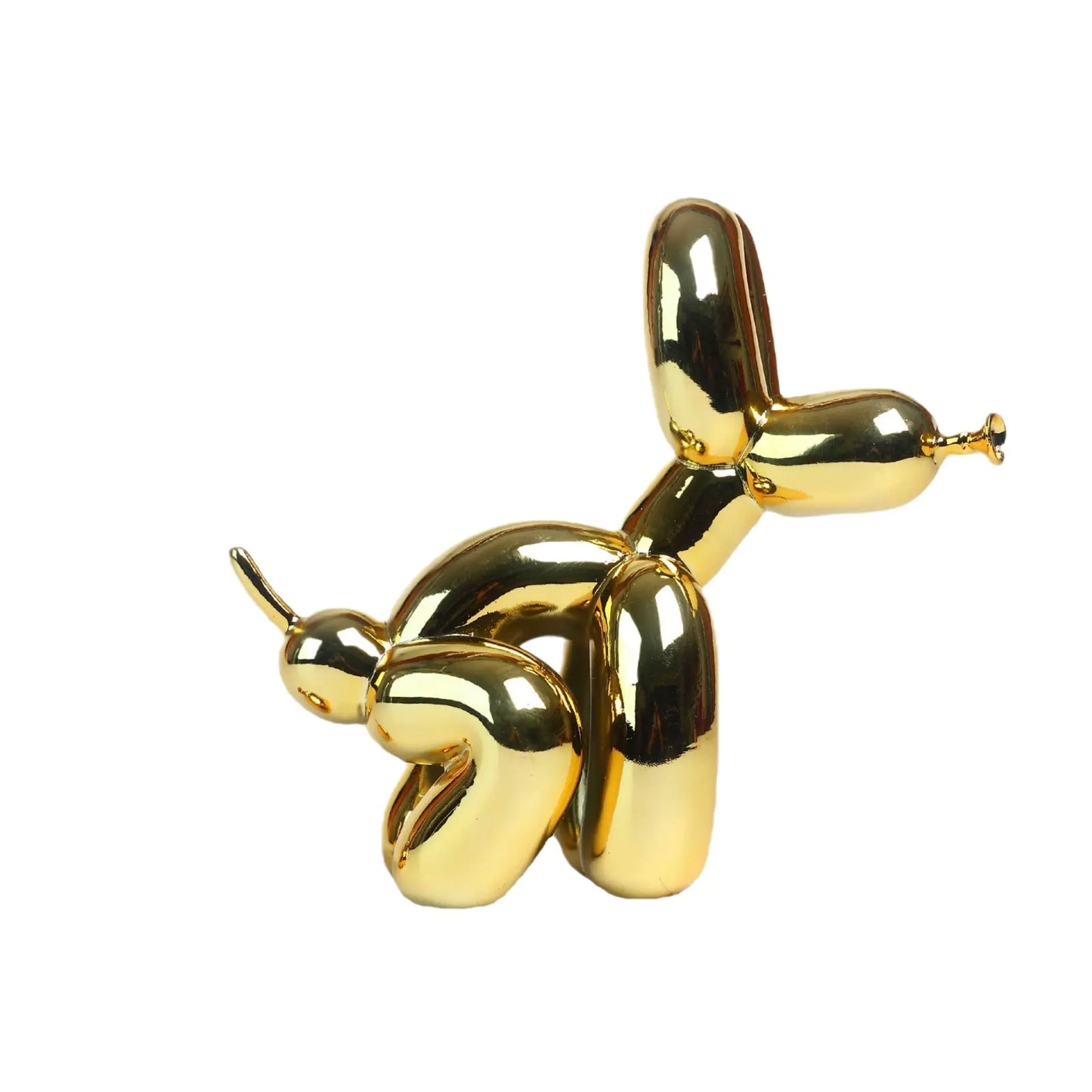 Cute Shiny Balloon Dog Sculpture Home Decor Art Piece
