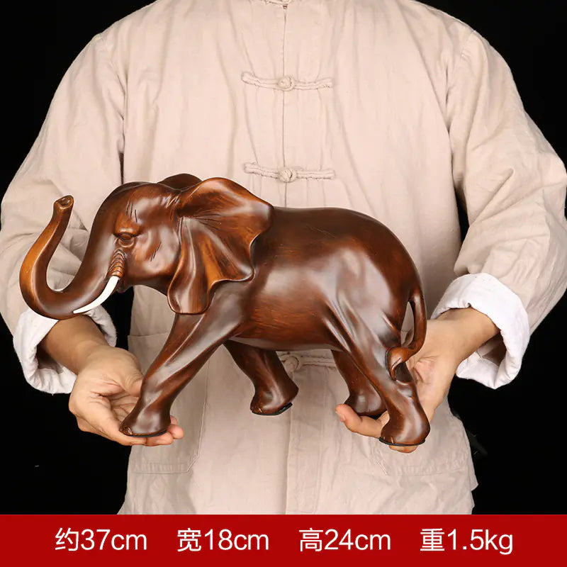 Resin Elephant Figurine for Home Decor (One Piece)