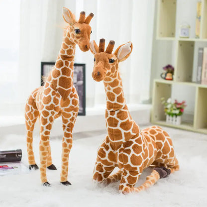 Realistic Plush Giraffe Toy for Kids and Home Decor