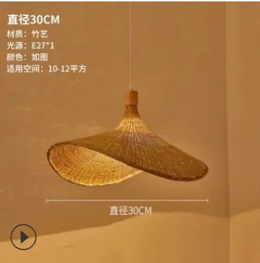 Bamboo Pendant Light - Creative Asian Style Design