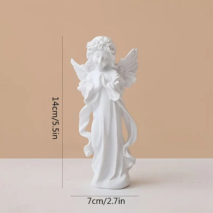 Adorable Angel Girl Sculpture for Home Decor (1 Piece)