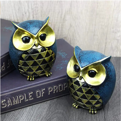 Owl Art Resin Decor