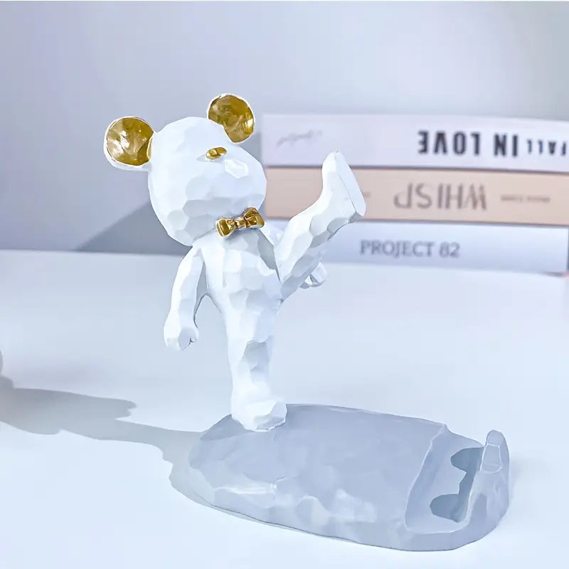 Creative Bear Phone Holder for Desktop Home Decor