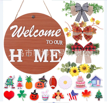 Wooden Welcome Wall Decor for Home and Door