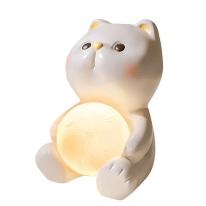 Cute Cat Night Light - Bedroom Decor and Gift
