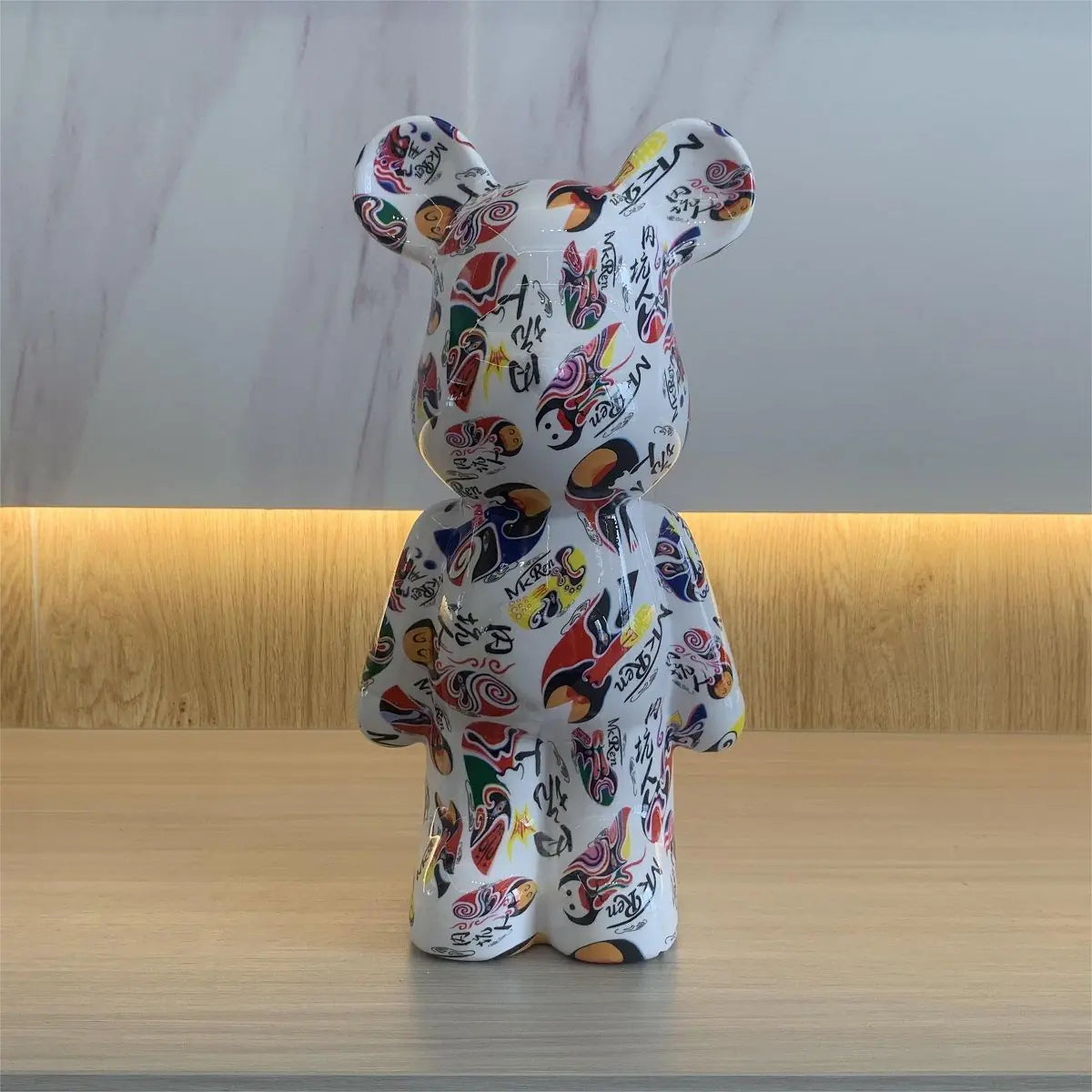 New Cute Heart Bear Figurine for Living Room Decor