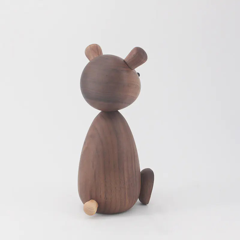 Danish Solid Wood Squirrel Figurine - Home Decor