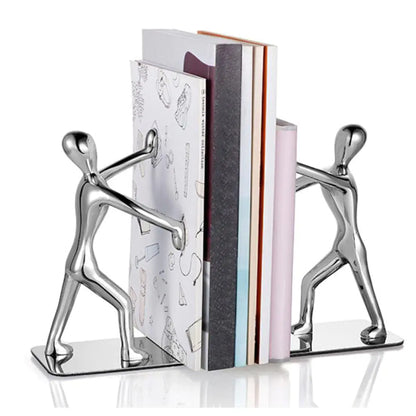 Creative Metal Bookends for Desk Decor and Organization