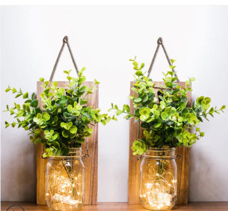 Solar Mason Jar Hanging Light for Garden, Balcony, and Home Decor