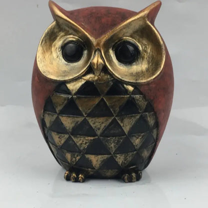 Owl Art Resin Decor