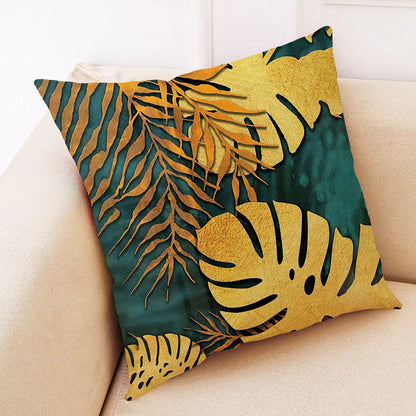 Art Deco Cotton Linen Pillowcase for Office & Home