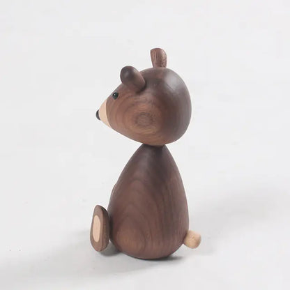Danish Solid Wood Squirrel Figurine - Home Decor
