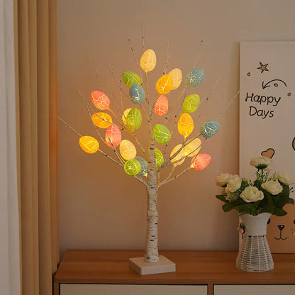 60cm LED Easter Egg Tree with Lights for Home Decor