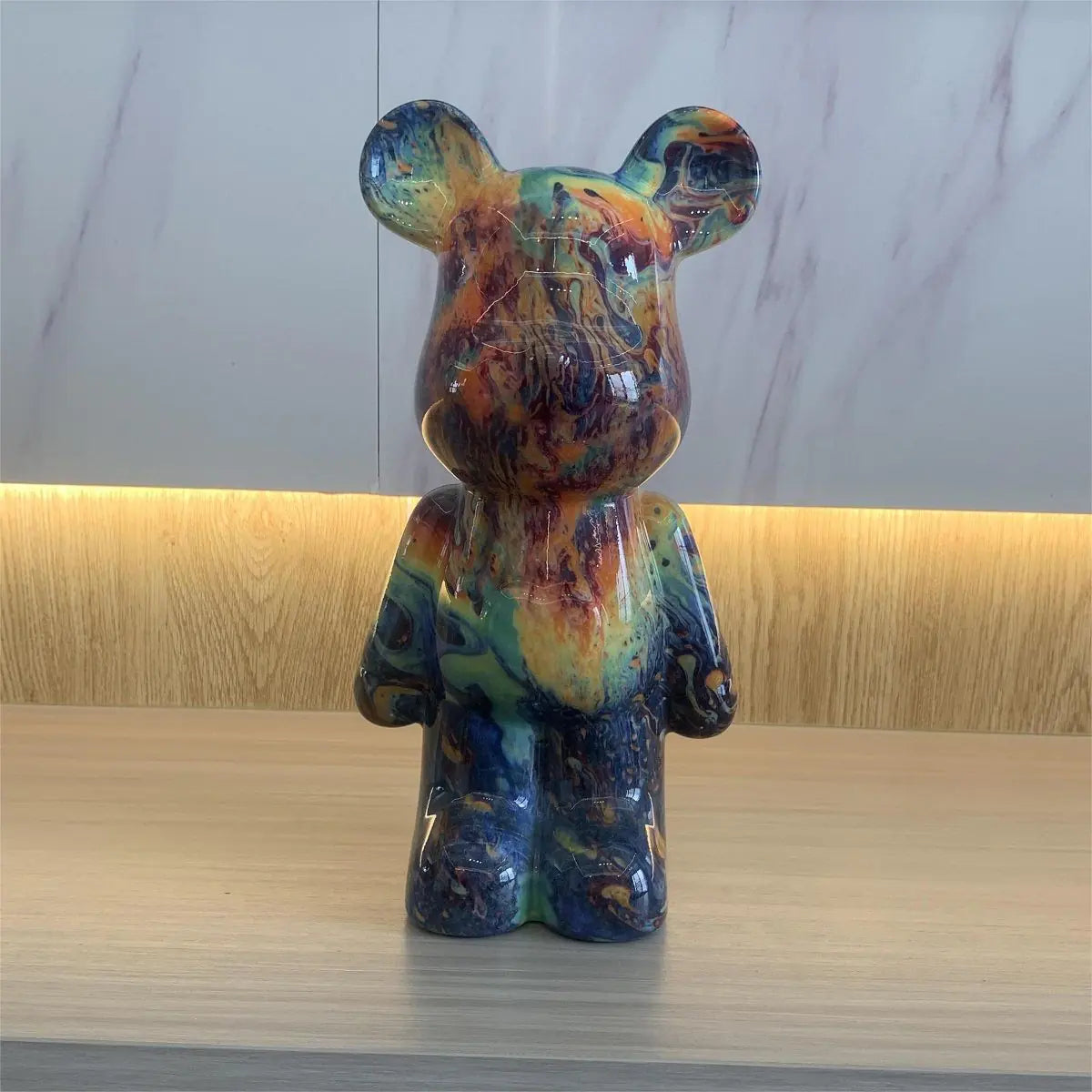 New Cute Heart Bear Figurine for Living Room Decor