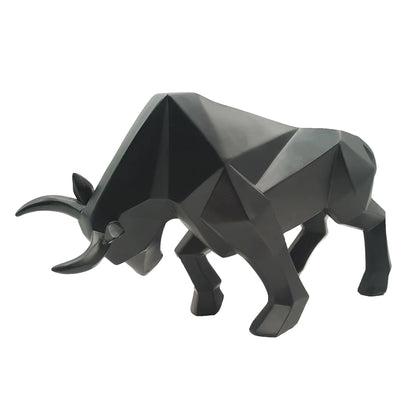 Modern Bull Home Decor Resin Sculpture for Coffee Table