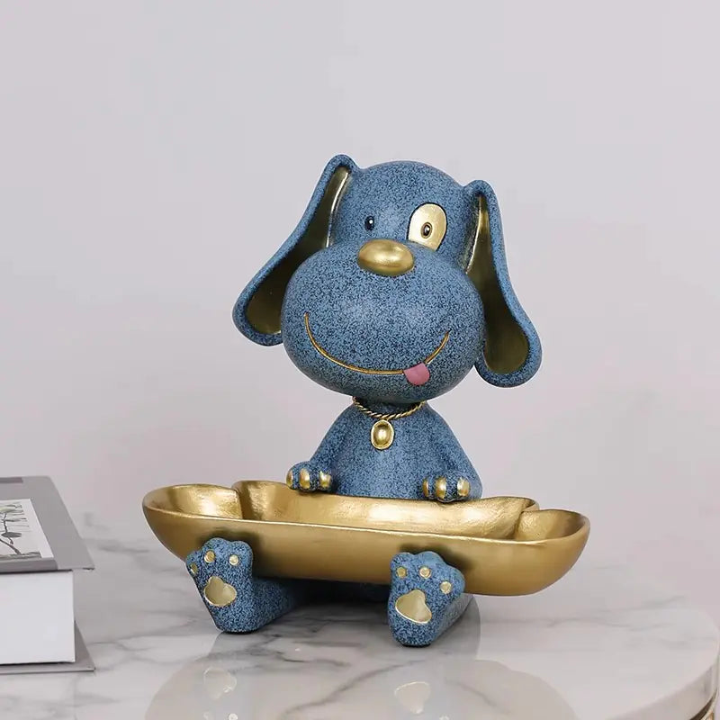 Creative Dog-Themed Entryway Storage Key Box Decor