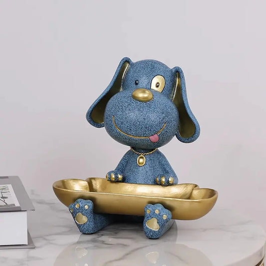 Creative Dog-Themed Entryway Storage Key Box Decor