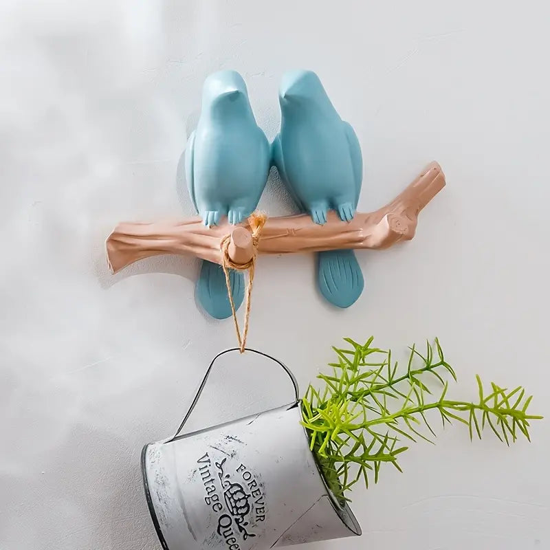 Two Little Birds Resin Decorative Hook for Home Decor