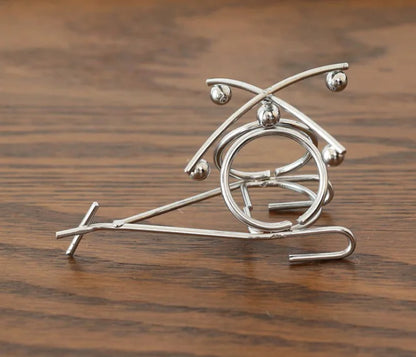 Metal Single Leg Balance Model for Home Decor and Gifts