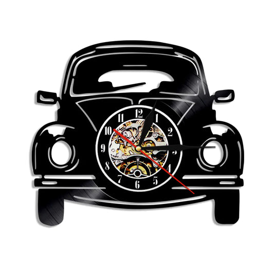 Classic Vintage Car Vinyl Wall Clock for Home Decor