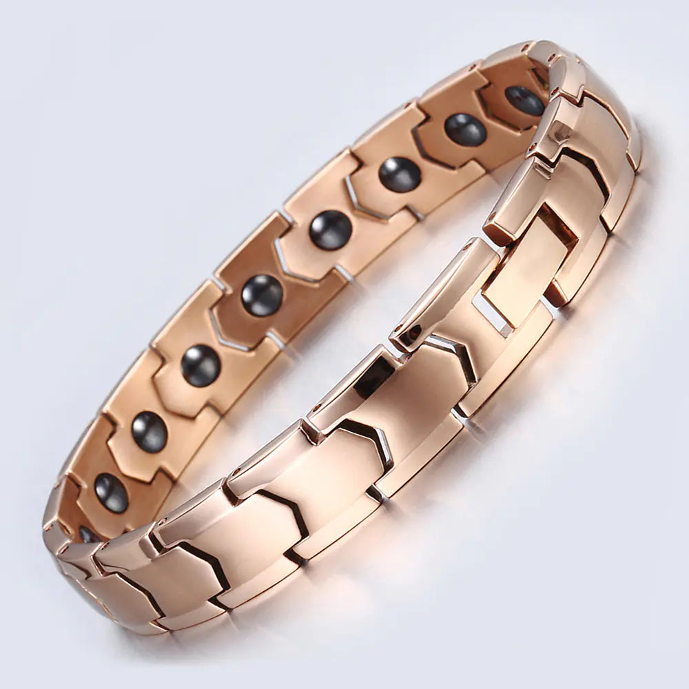 Stainless Steel Magnetic Therapy Health Bracelet