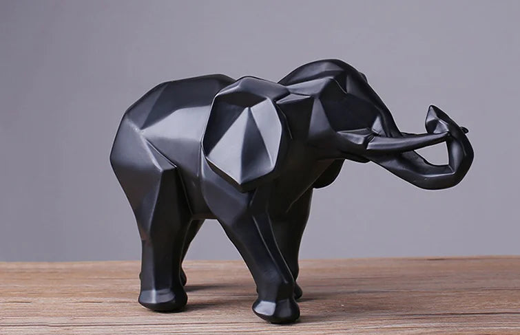 Elephant Figurine for TV Cabinet and Home Decor