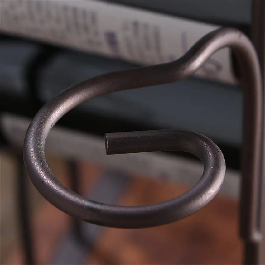 Creative European Iron Wine Rack for Home Decor