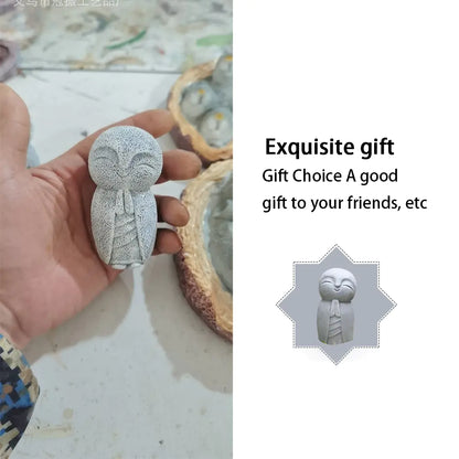 Grey Resin Buddha Statue for Home and Garden Decor