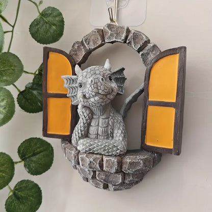 Small Dragon Resin Wall Decor for Home Decoration